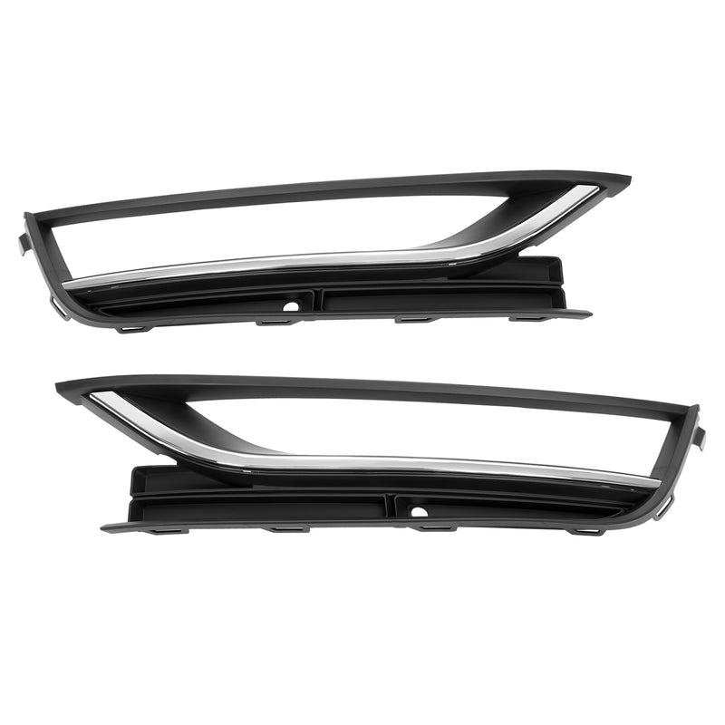 Bumper Fog Light Bezel Cover Trim for VW Passat 2012 13 14 2015 Black Pair