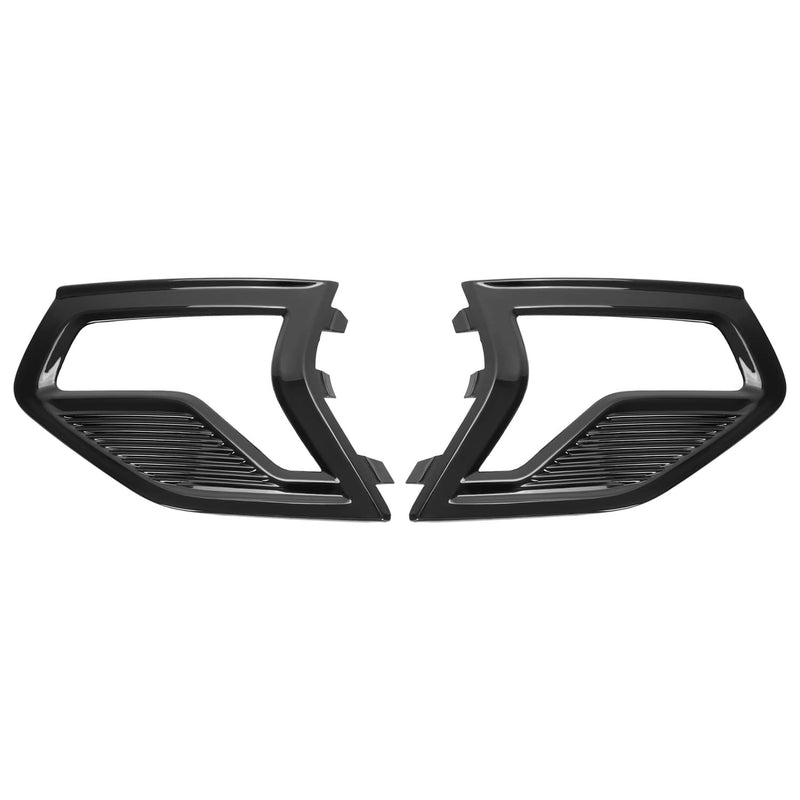 DURAFORCE Front Bumper Fog Light Lamp Grille Covers Bezel Trim for Ford Fusion 2019-2020