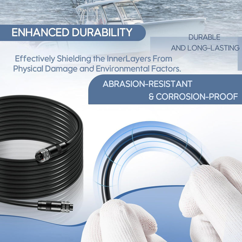 720073-3 20 Feet Ethernet Cable AS EC 20E for Humminbird Helix APEX SOLIX