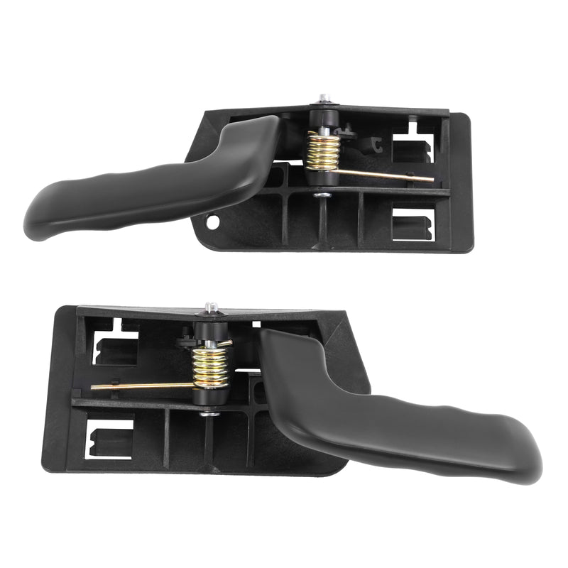 Black Inside Door Handles for GMC Sierra 1500 2002-2006 LH RH 2 Pieces