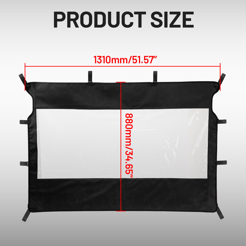 UTV Soft Back Panel Rear Window Windshield for Yamaha Rhino 450 660 700 Massimo