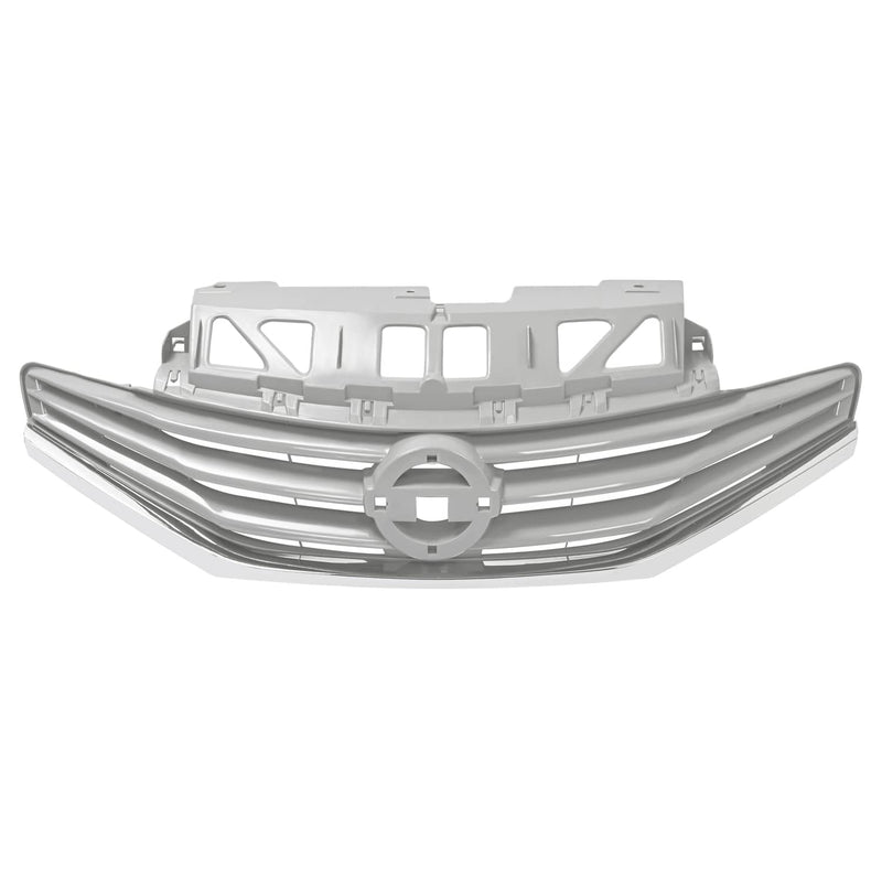 DURAFORCE Front Upper Bumper Grille for Nissan Versa Note 2014 2015 2016 Chrome