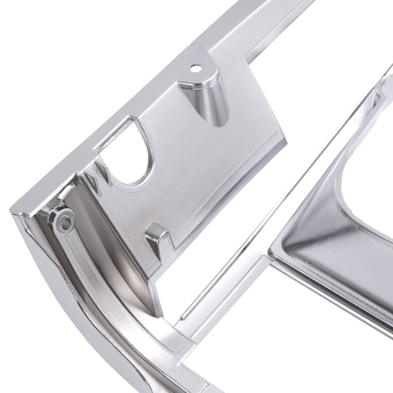 DURAFORCE Headlight Bezel Trim for Jeep Cherokee 91-96 Comanche 91-92 Chrome 2PCS