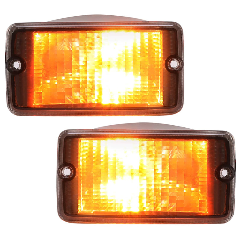 DURAFORCE Smoke Bumper Signal Fender Side Marker Lights for Jeep Wrangler TJ 1997-2006