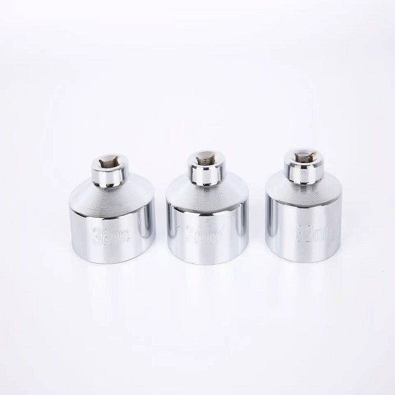 7PCS Oil Filter Socket Set Cup Socket Tool Set Cap Wrench 24 27 29 30 32 36 38mm