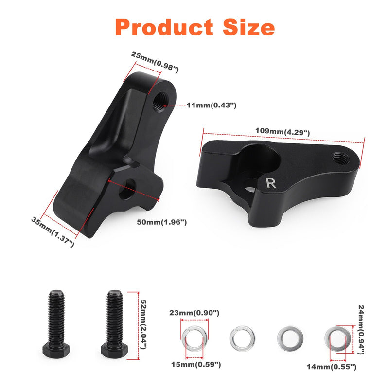 2 Inch Lowering Blocks Kit for Harley Davidson Touring Street Glide 2002-2023