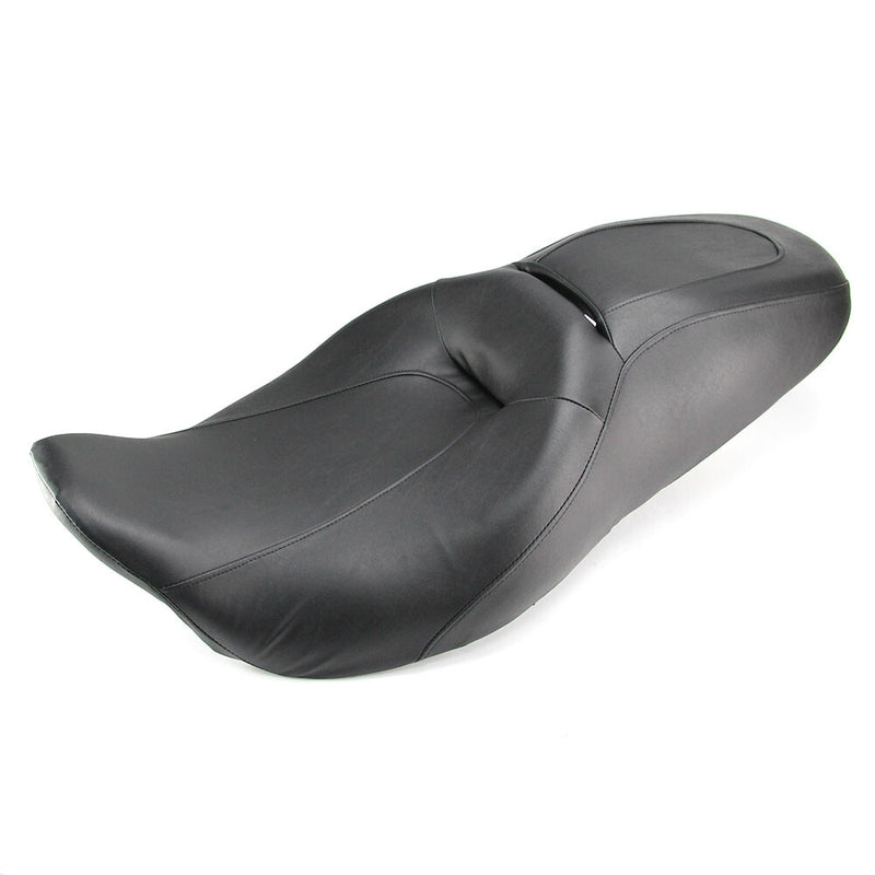 Driver Passenger Black Seat for Harley Touring Road King Street Glide 08+