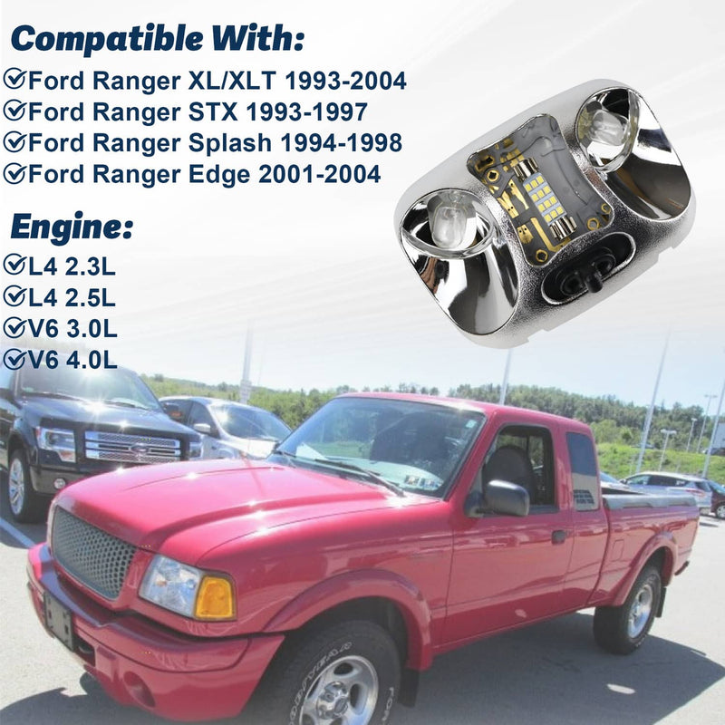 Interior Dome Cab Lamp Light Compatible for 1994-1998 Ford Ranger Splash