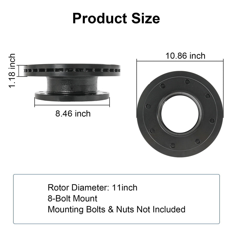 070-006-01 Trailer Brake Rotor & Pads K71-180-00 for Dexter 10K-12K Hydraulic