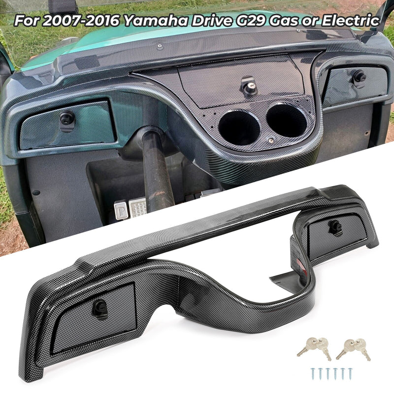 Carbon Fiber Style Dash Dashboard Cover W/Locking for Yamaha Drive G29 2007-2016