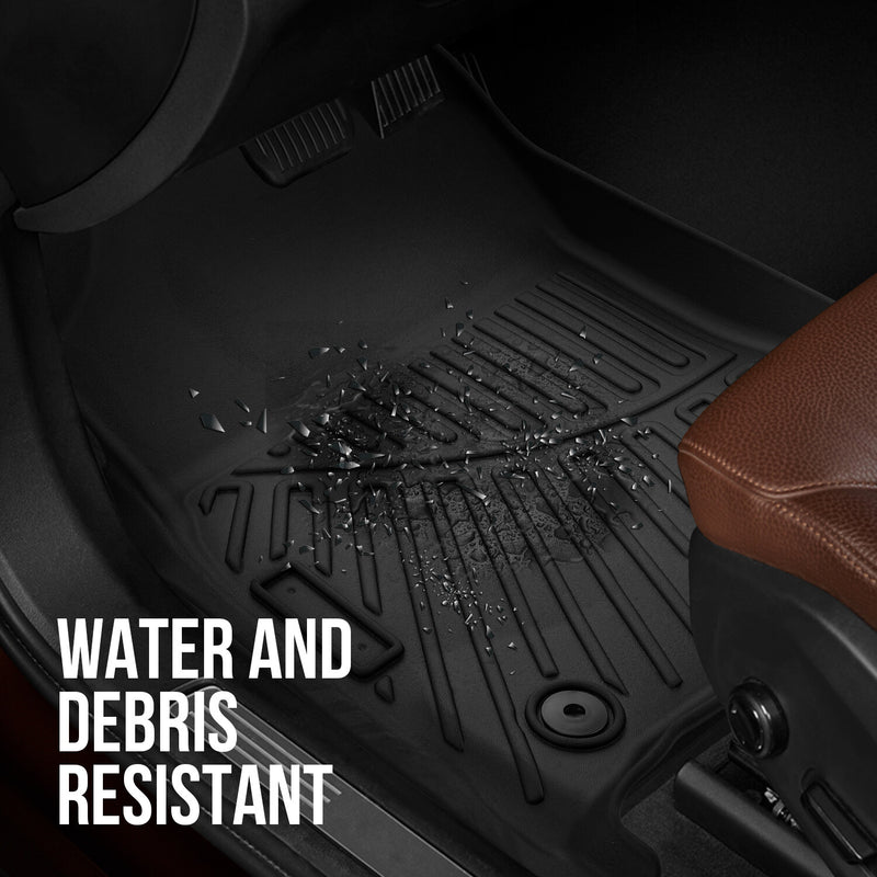 Floor Mats for Dodge Ram 2500 3500 Crew Cab 2019 2020 2021 2022 2023 2024 3Pcs