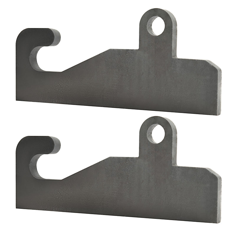 2PCS Quick Attach Coupler Loader Brackets With Wear Ears for JRB 416 Blank Steel