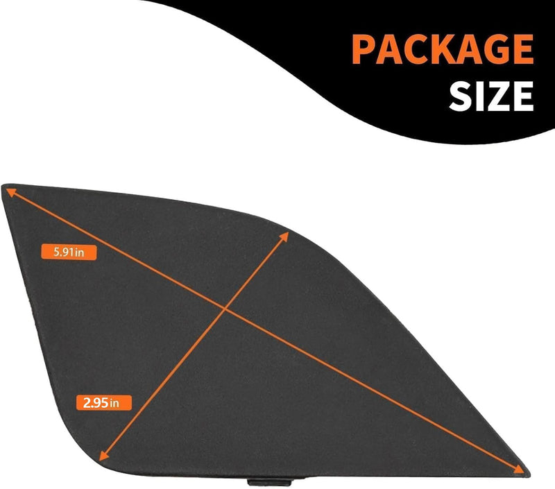 Pair Front Bumper Tow Hook Cover Eye Cap for Toyota RAV4 2016-2018 Left Right