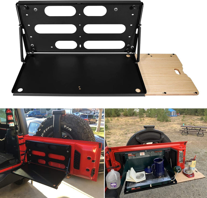 Drop Down Tailgate Table for Jeep Wrangler JK JKU JL JLU Unlimited 2007-2022
