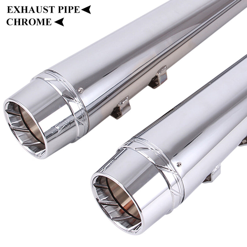 Megaphone Slip-On Mufflers Exhaust Pipes for Harley Touring Electra Glide 95-16