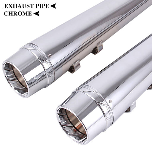 DURAFORCE Megaphone Slip-On Mufflers Exhaust Pipes for Harley Touring Electra Glide 95-16