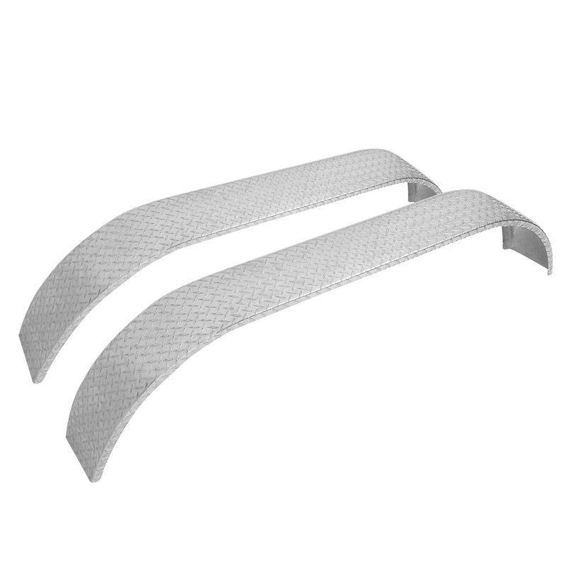 14" 15" 16" Tandem Teardrop Tread Plate Trailer Fenders 72" L 18" H 9" W