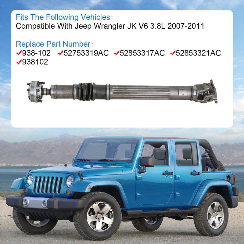 52853321AC Front Driveshaft Prop Shaft 938-102 for Jeep Wrangler 2007-2011
