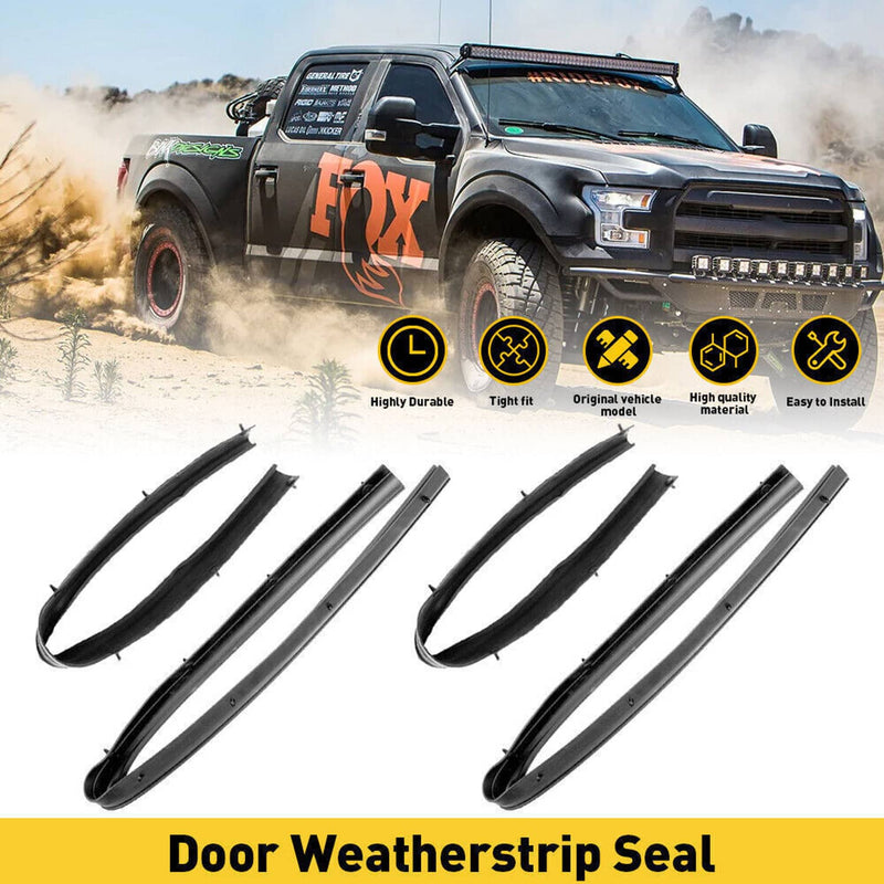 Front Rear Lower Door Weather Strip Seal for Ford F250 F350 Crew Cab 1999-2016