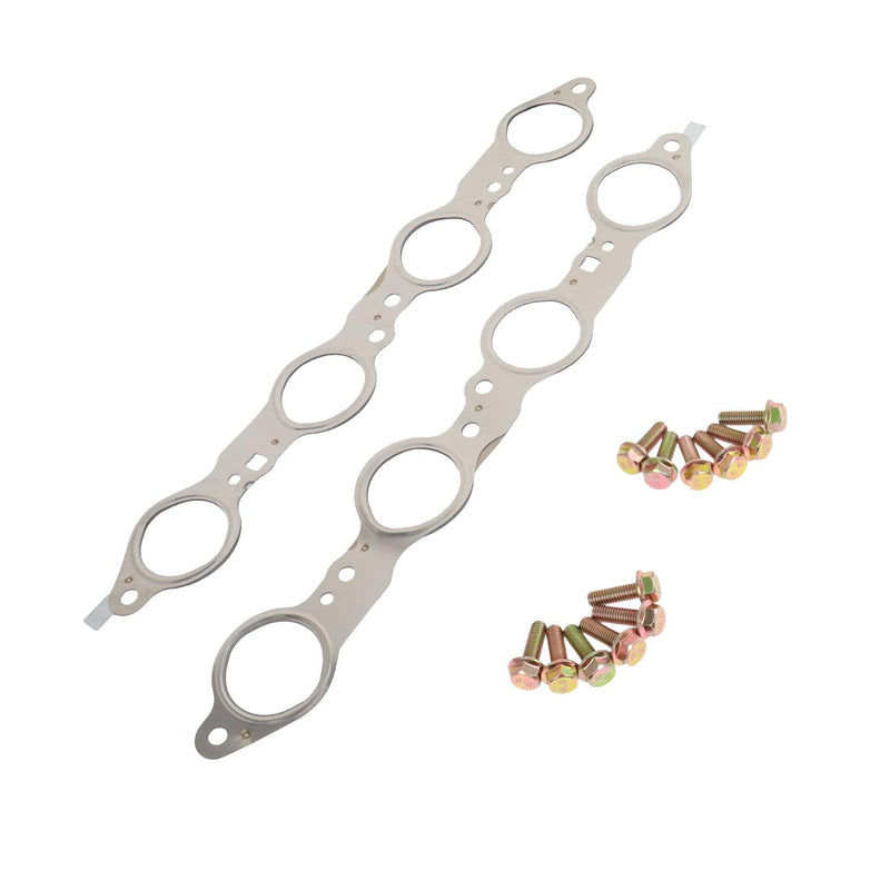 LS MLS Manifold Header Gasket Pair with Bolts for LS1 4.8 5.3 5.7 6.0 6.2L