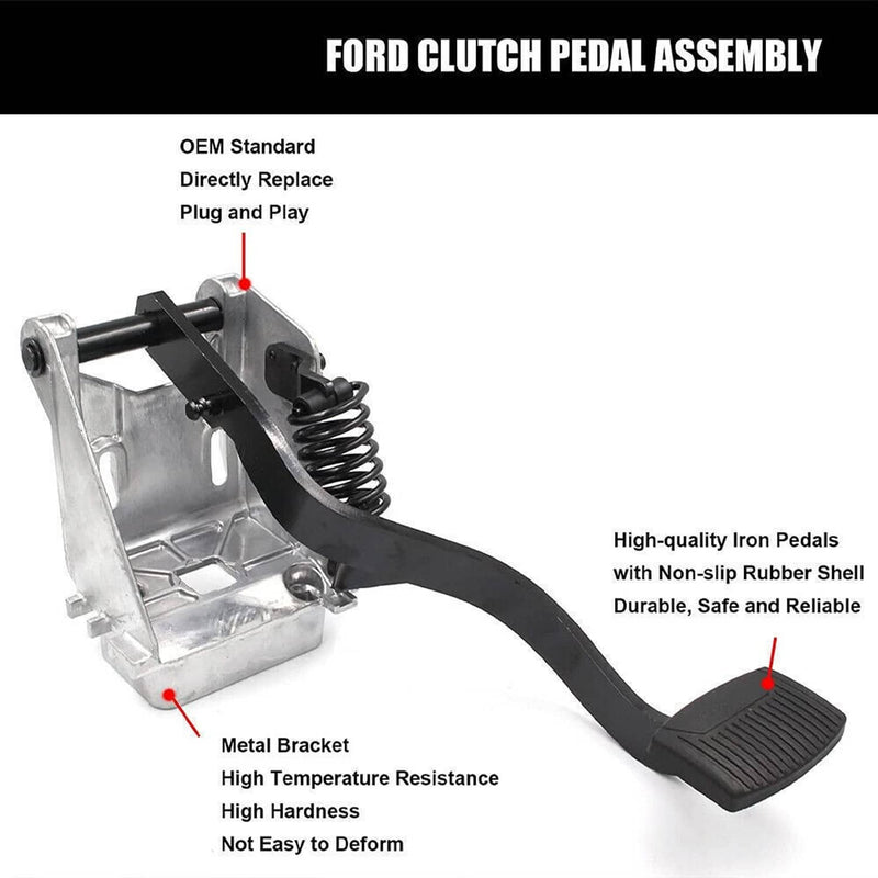 Clutch Pedal Assembly with Bracket for Ford Super Duty F250 F350 F450 F550 99-20