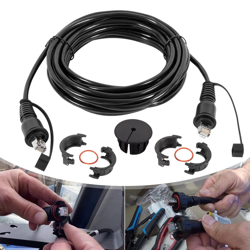 010-10551-00 Marine Network Cable 20 Feet with Split Connector Waterproof Cap
