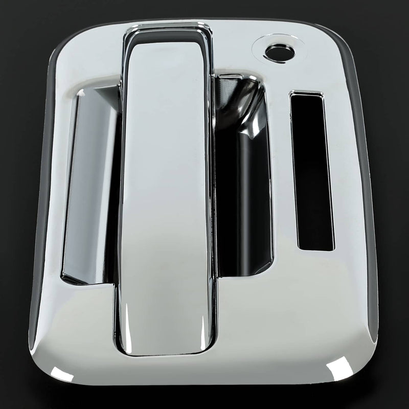 DURAFORCE Door Handle Cover for Ford F-150 F150 4DR Crew Cab 2004-2014 Chrome ABS Keypad