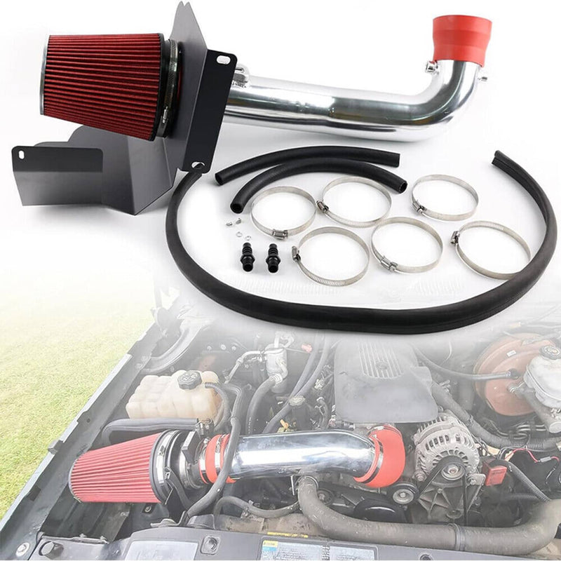 Cold Air Intake System with Filter Shield for 2014-2018 Chevy GMC 1500 5.3L 6.2L