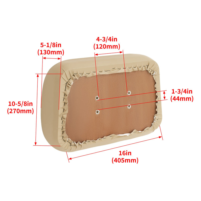 Buff Seat Back Cushion Assembly for Club Car DS 1979-2000.5 Golf Cart