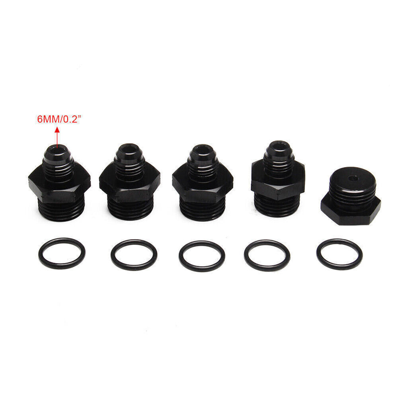Billet Fuel Rail Kit for LS LS1 LS2 LS3 LS6 Intake Manifold with Hardware Black