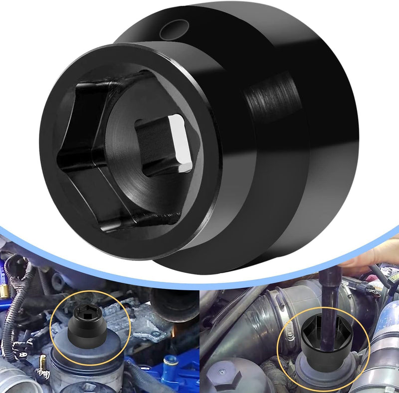 Oil Filter Socket 24mm 36mm for Ford 2003-2010 6.0L 6.4L Powerstroke Diesel