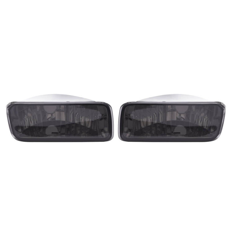 DURAFORCE Smoke Lens Bumper Turn Signal Light Assembly for Chevy Camaro 1985-1992