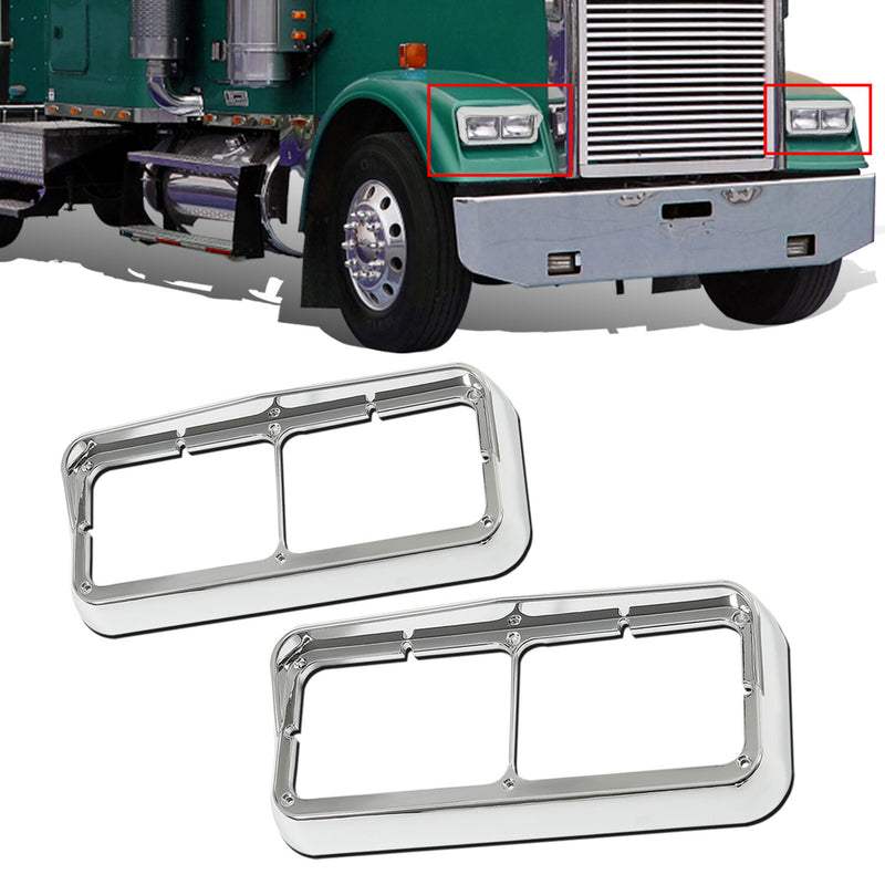 ABS Headlight Bezel Visor for Peterbilt 379 for Freightliner for Kenworth Truck
