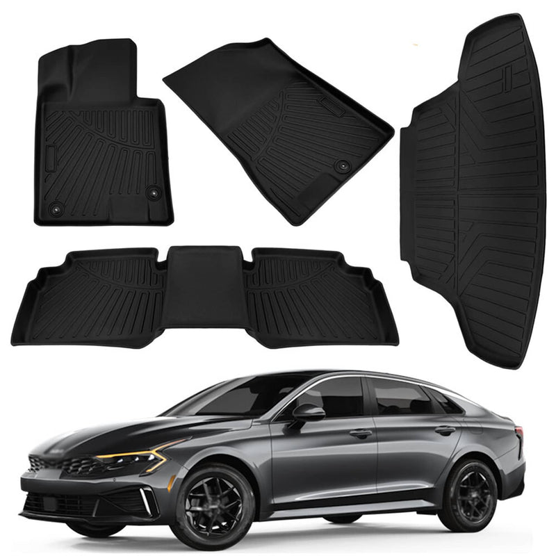 Floor Mats For Hyundai Sonata 2020-2024 Kia K5 2021-2025 FWD Cargo Liner