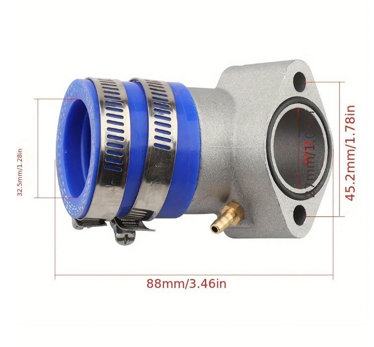 Aluminum Intake Manifold Boot ASSY for GY6 150cc 250cc Scooter ATV Go Kart 30mm