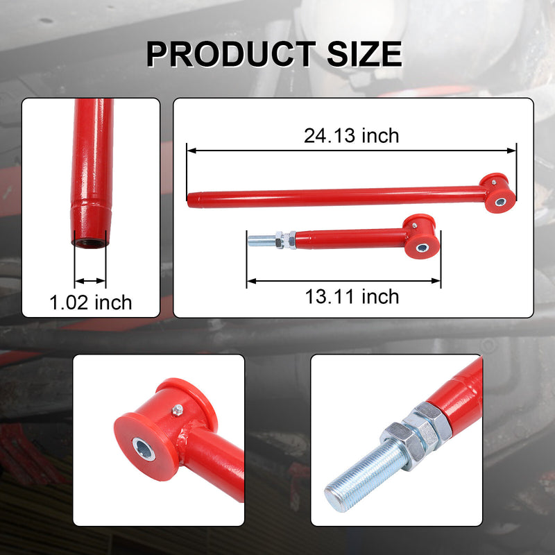Adjustable Rear Panhard Track Bar for GMC Chevy Suburban 2500 Red
