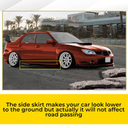 DURAFORCE CS Side Skirt Rocker Extensions for Subaru Impreza WRX STI 02-07 PP