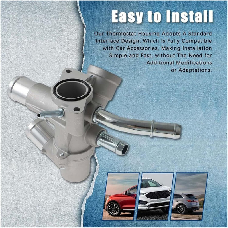 Thermostat Housing Assembly for 2011-2019 Ford Explorer Flex Edge Taurus 3.5L NA