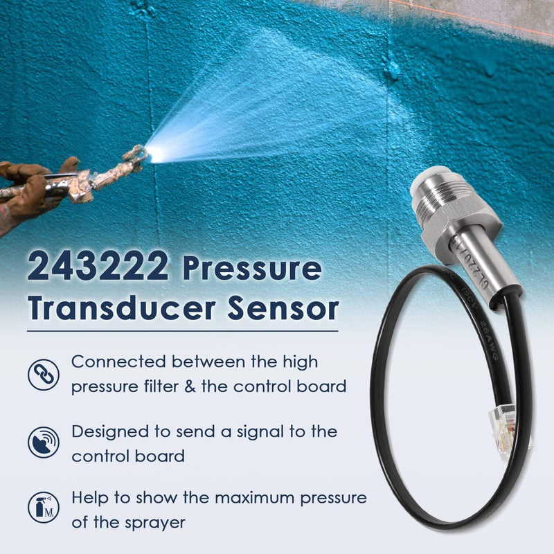 243222 Pressure Transducer Sensor for Graco Airless Paint Sprayers 390 395 495