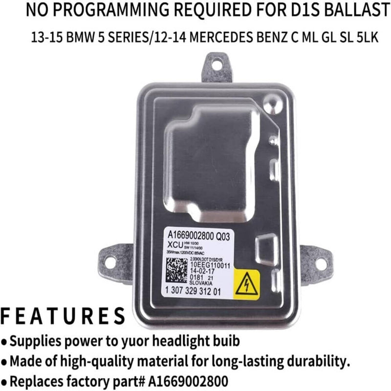 A1669002800 Q03 Xenon HID Headlight Ballast Unit for Benz GL350 ML350 SL65 AMG