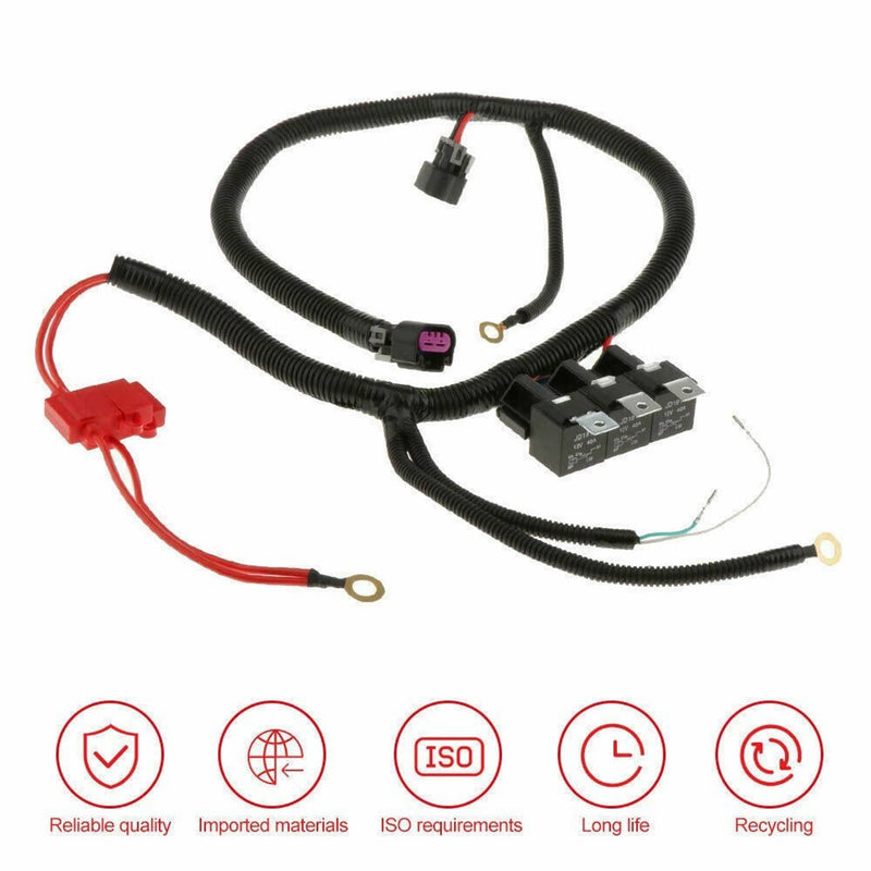 Electric Dual Fan Upgrade Wiring Harness Kit for Chevy GM 1999-2006 ECU Control