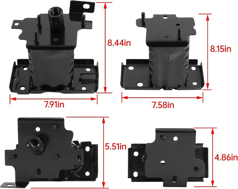 Front Bumper Cover Reinforcement Brackets Left Right for Nissan Rogue 2014-2020
