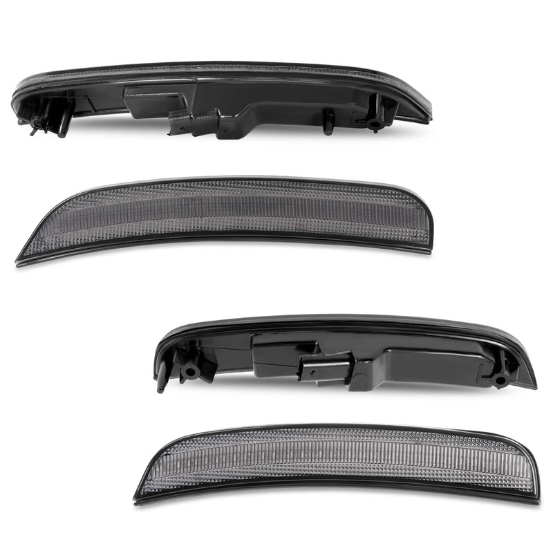 DURAFORCE Smoke LED Front/Rear Side Marker Lights for Chrysler 300C 300S 2015-2023