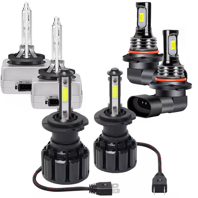 Cadillac Escalade LED HID Headlight Fog Light 6 Bulbs for 2007-2008