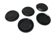 DURAFORCE Flush Mount Hole Plug 1 1/4 Inch Black Plastic Sheet Metal Auto Body Panel 5