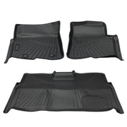 DURAFORCE Floor Mats Set for Ford F-150 SuperCrew Crew Cab 2010-2014 Bucket Seat