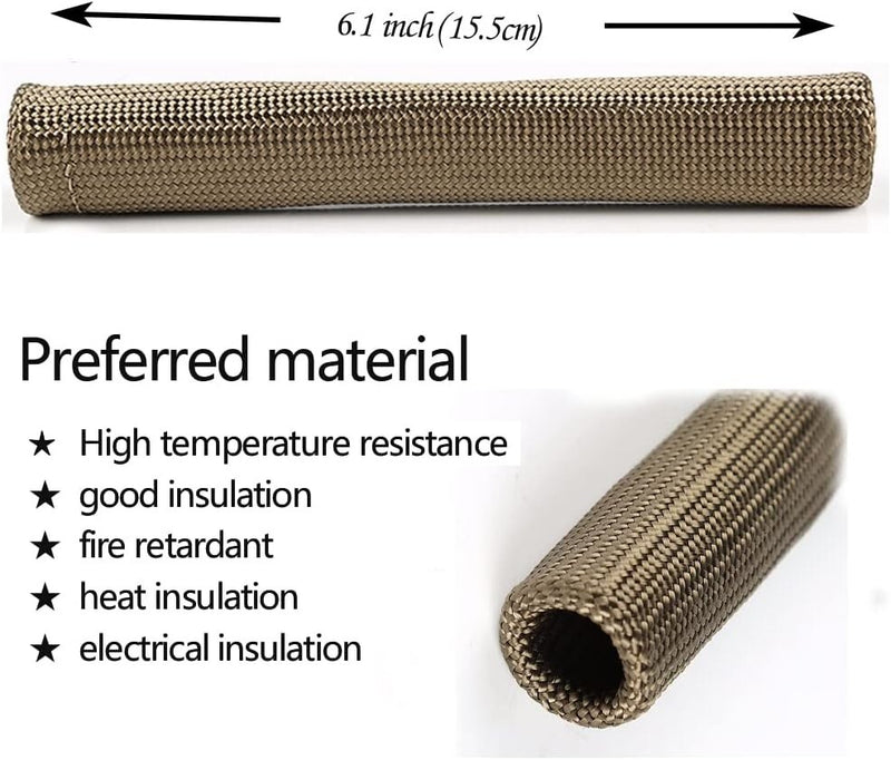 2500 Spark Plug Heat Shield Sleeve Wire Cover Wrap 8x Header Boots