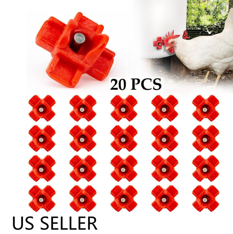 20Pcs Poultry Water Nipples Drinker Chicken Hen Quail Automatic Drinking Device
