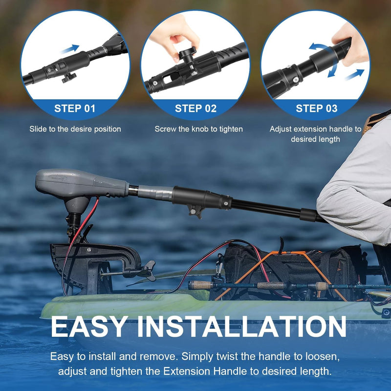 1854107 Trolling Motor Telescoping Extension Handle MKA-43 Extends 17" to 25