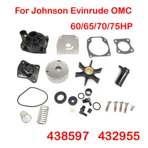 DURAFORCE 438597 Water Pump Impeller Repair Kit for Johnson Evinrude OMC 60 65 70 75HP
